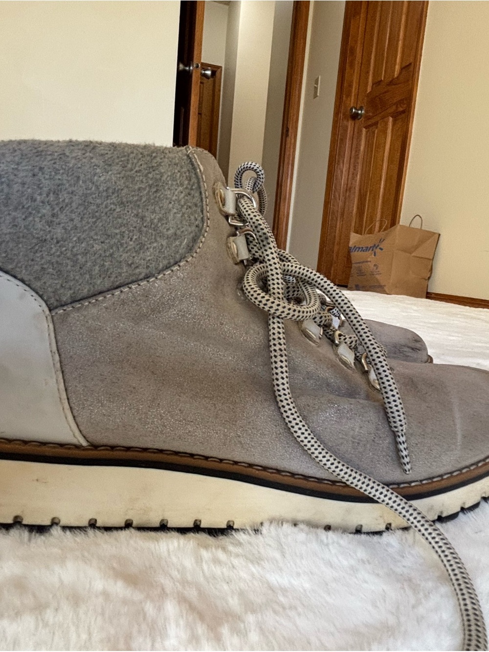 White Mountain Women’s Gray Casual Hiking Boots - Neutral Gray - Picture 6 of 16